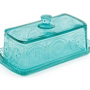 The Pioneer Woman Turquoise Butter Dish